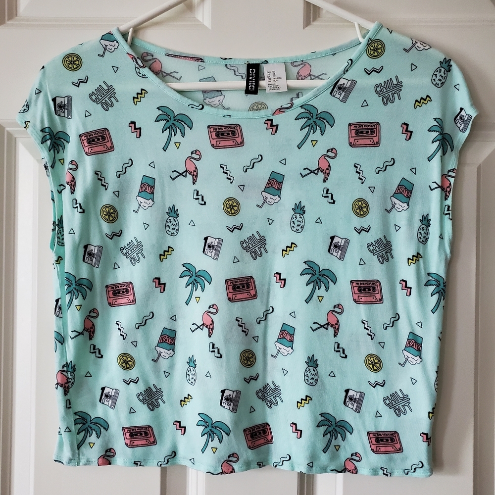 Divided H&M Mint Green Crop Top Size XS
